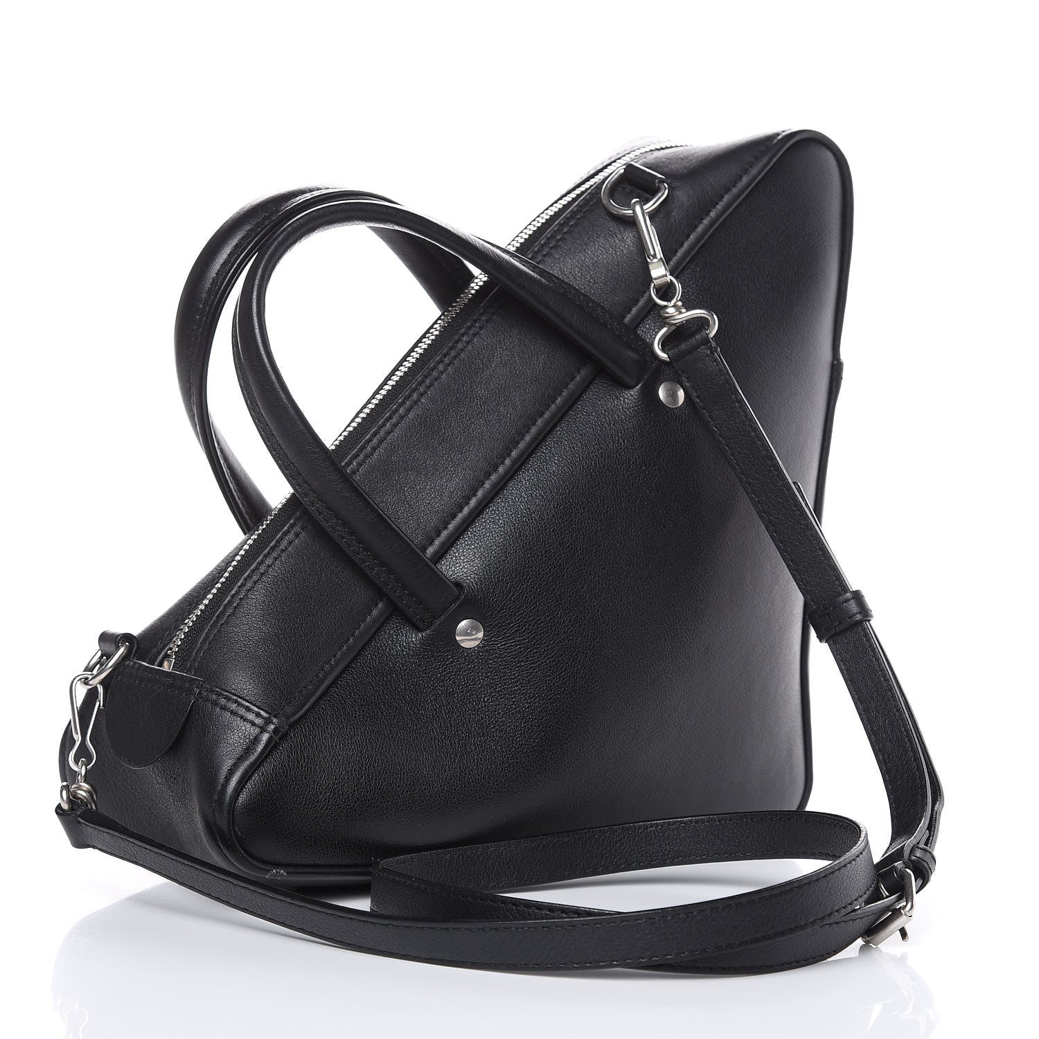 Balenciaga Calfskin S Triangle Duffle Black 3 of 15