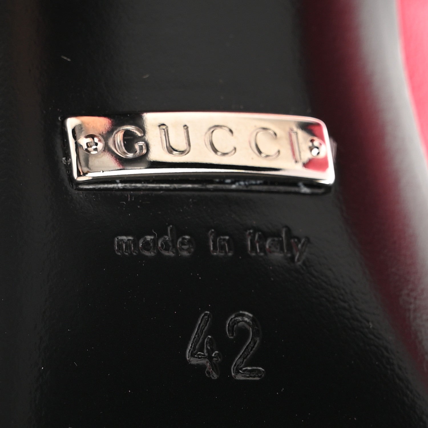 Gucci Malaga Kid GG 95mm Pumps 42 Rhodamine Pink 7 of 9