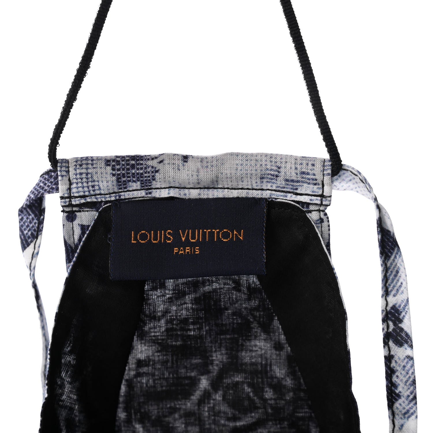 Louis Vuitton Monogram Tapestry Face Mask Blue 3 of 4