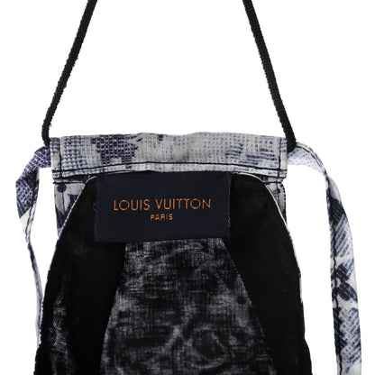 Louis Vuitton Monogram Tapestry Face Mask Blue 3 of 4