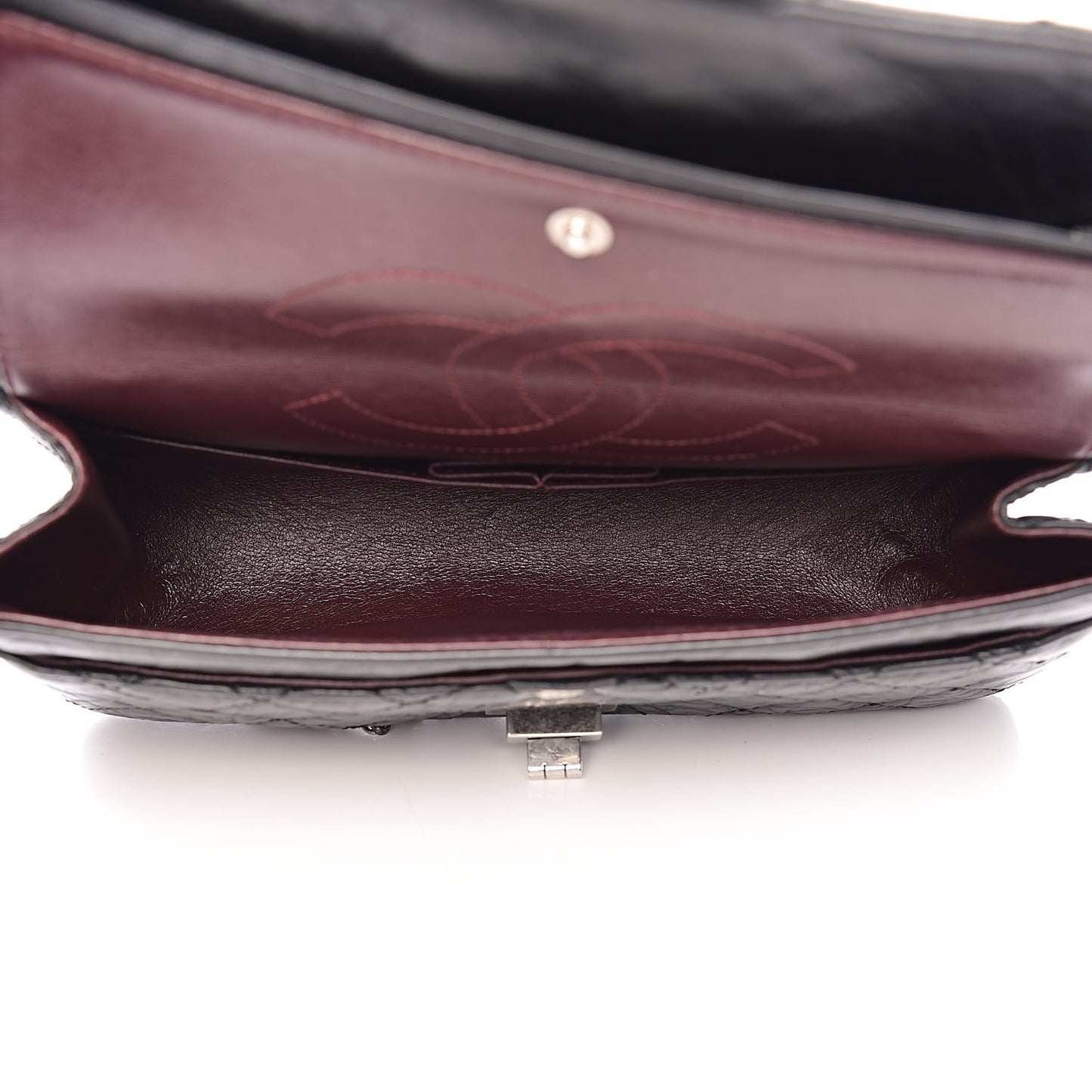 Aged Calfskin Quilted 2.55 Reissue 225 Flap Black