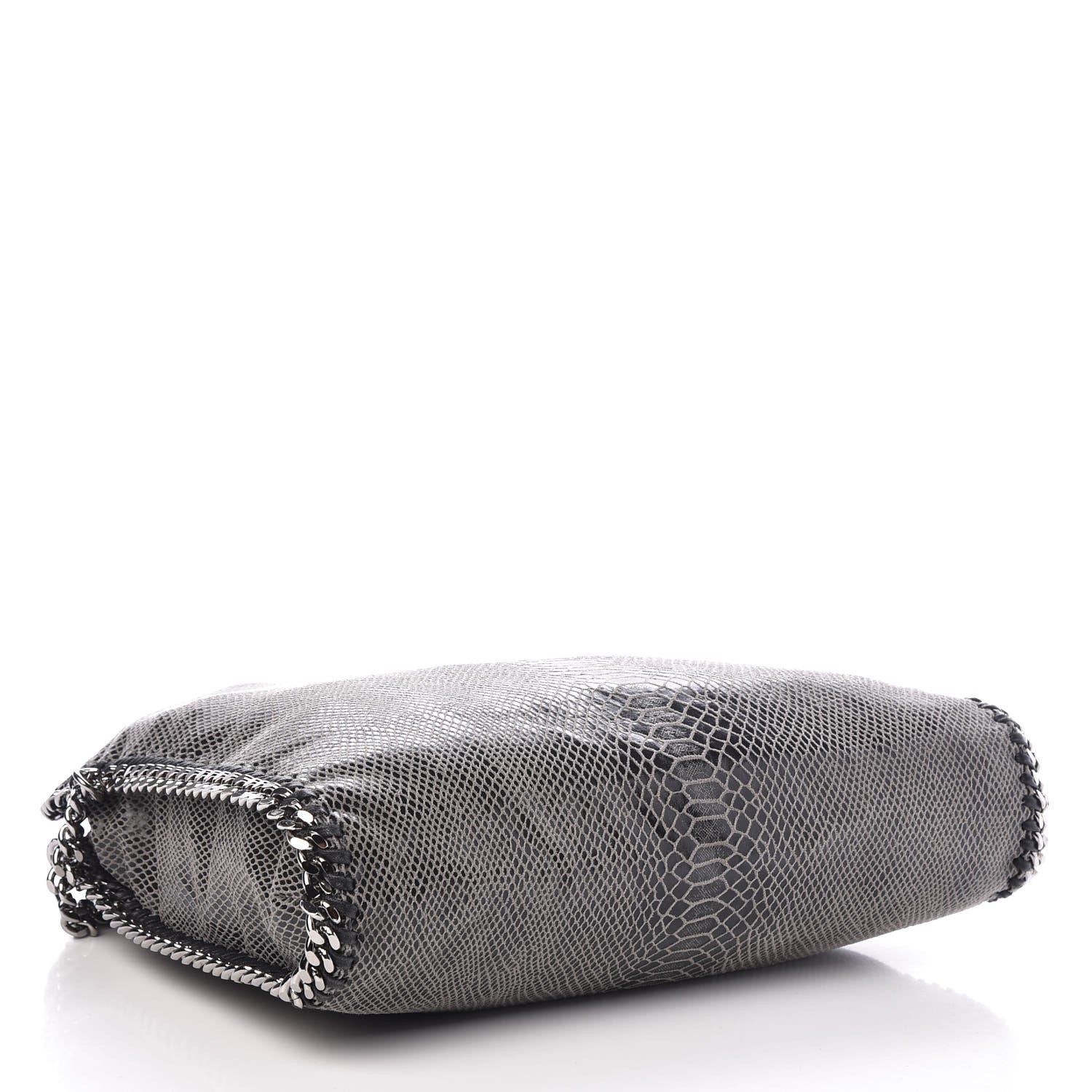 Stella McCartney Eco Python Fold Over Falabella Tote Grey 4 of 6