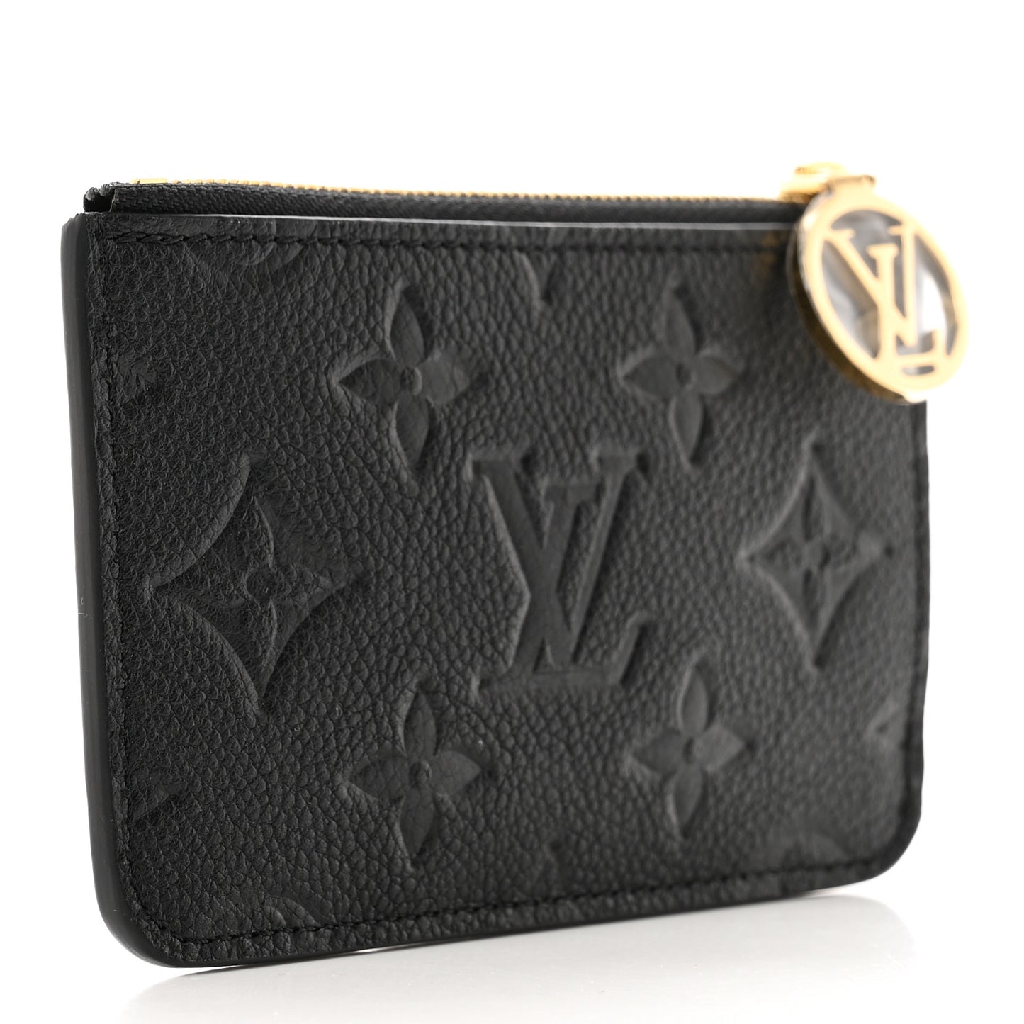Empreinte Monogram Zipped Romy Card Holder Black