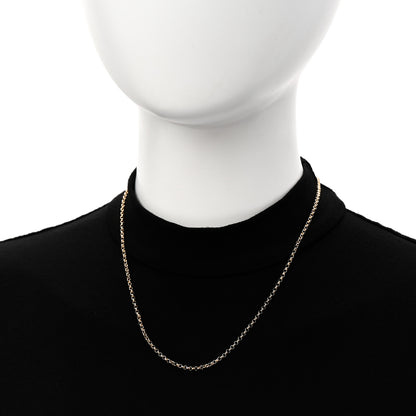 Foundrae 18K Yellow Gold Small Belcher Chain Link Necklace 2 of 5