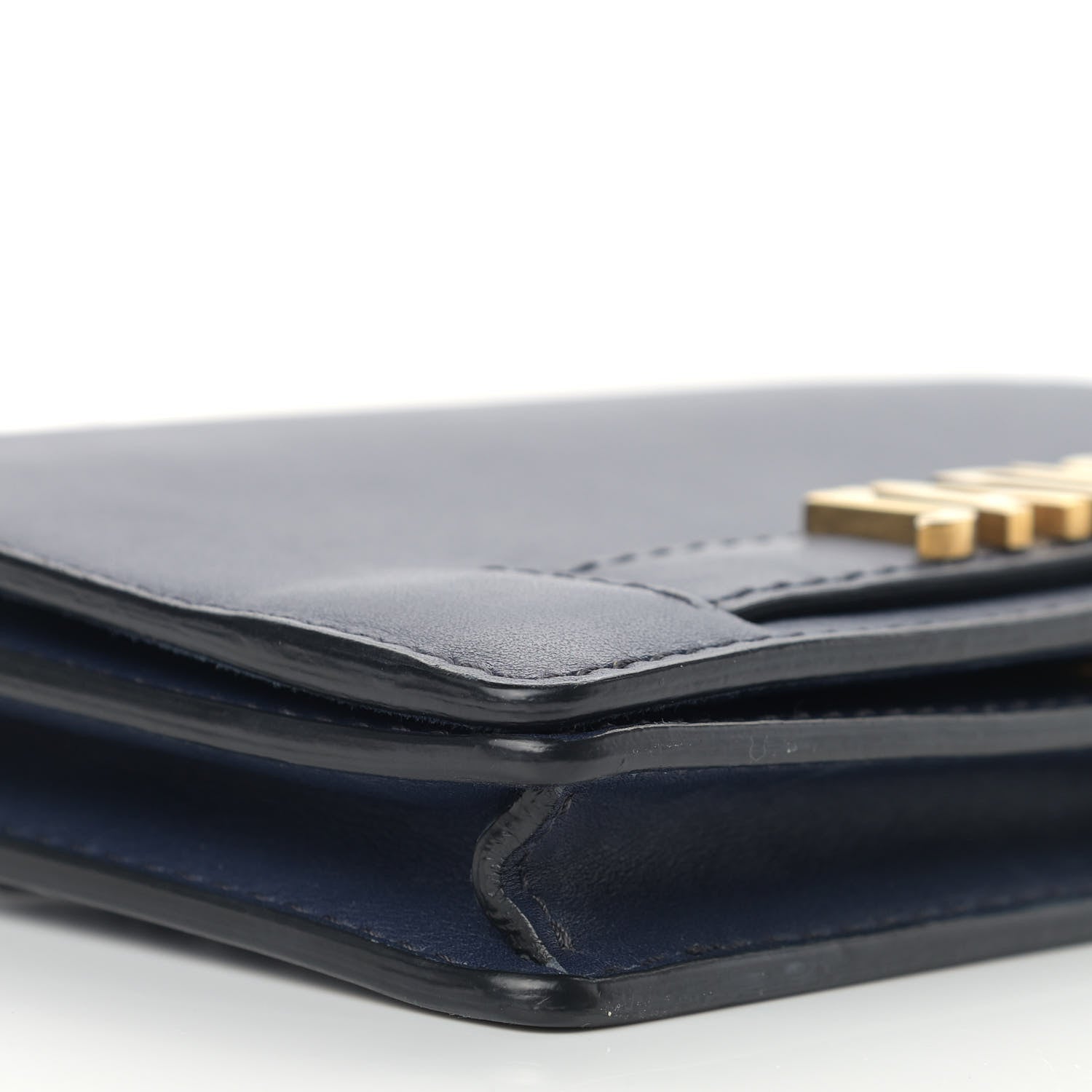 Christian Dior Calfskin J'Adior Wallet on Chain Pouch Navy Blue 9 of 13