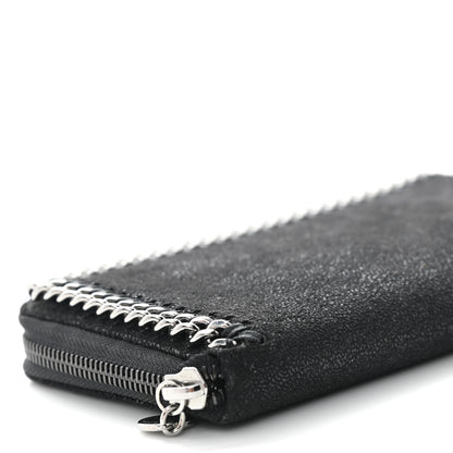 Stella McCartney Shaggy Deer Falabella Zip Around Wallet Black 8 of 9