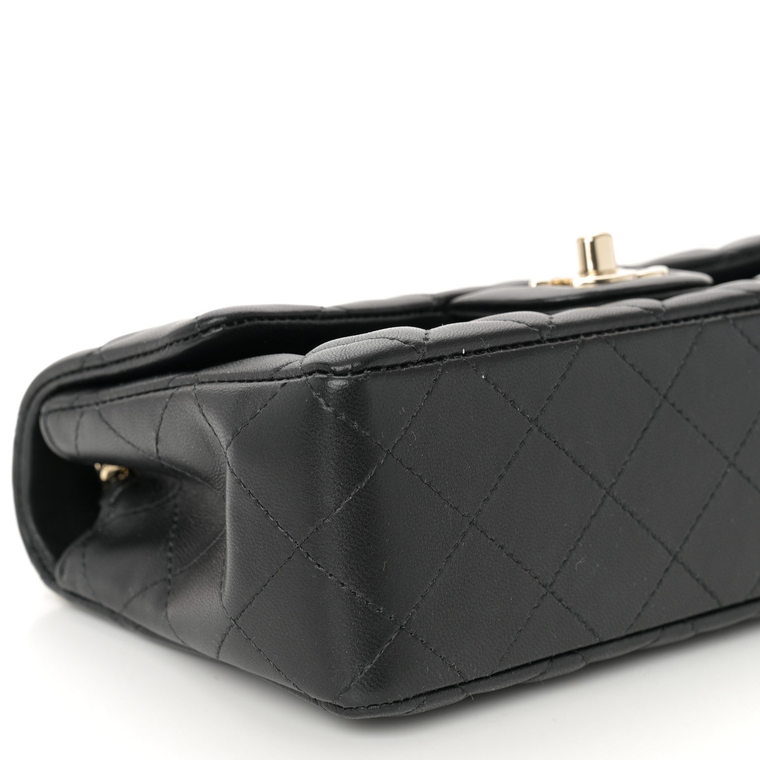 Chanel Lambskin Quilted Mini Coco Charms Rectangular Flap Black 9 of 10