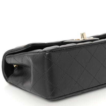 Chanel Lambskin Quilted Mini Coco Charms Rectangular Flap Black 9 of 10