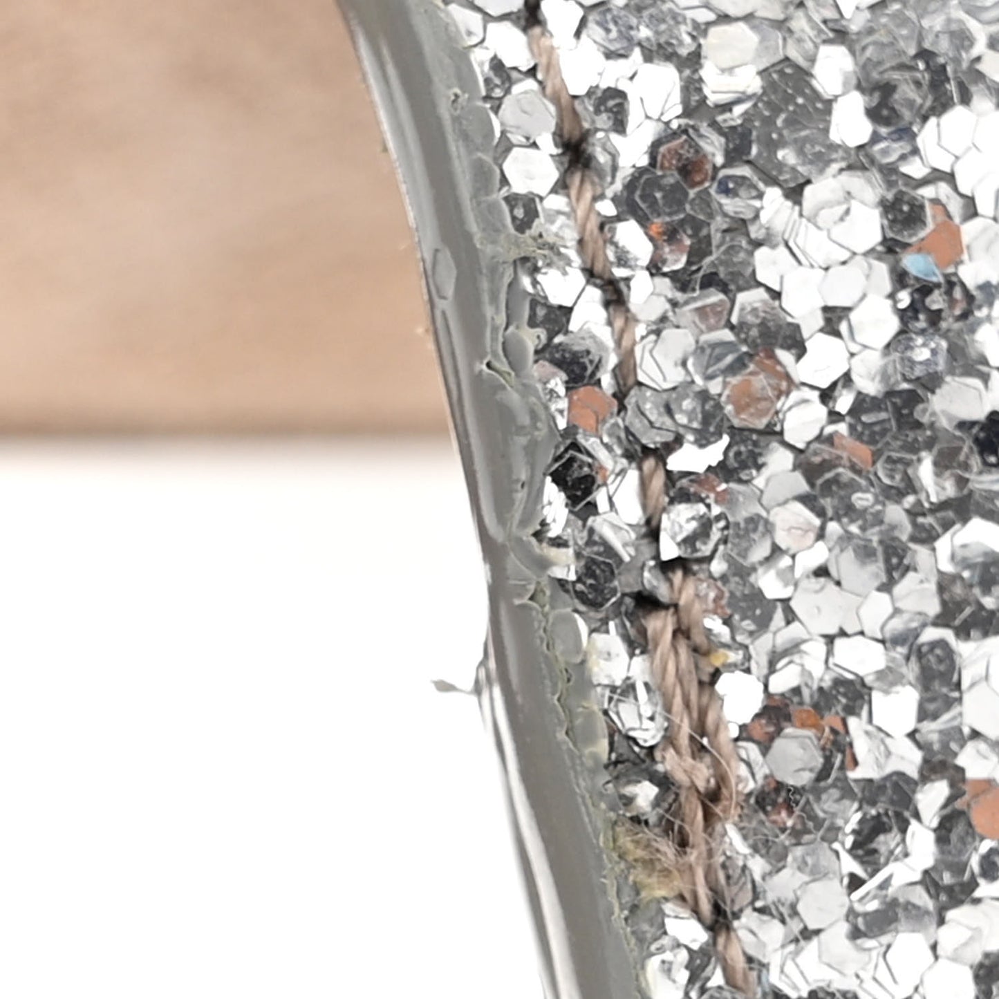 Glitter Emmie Clutch Silver