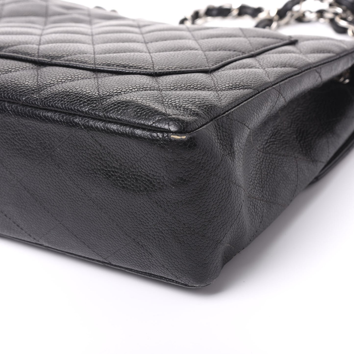 Caviar Quilted Jumbo Single Flap Black