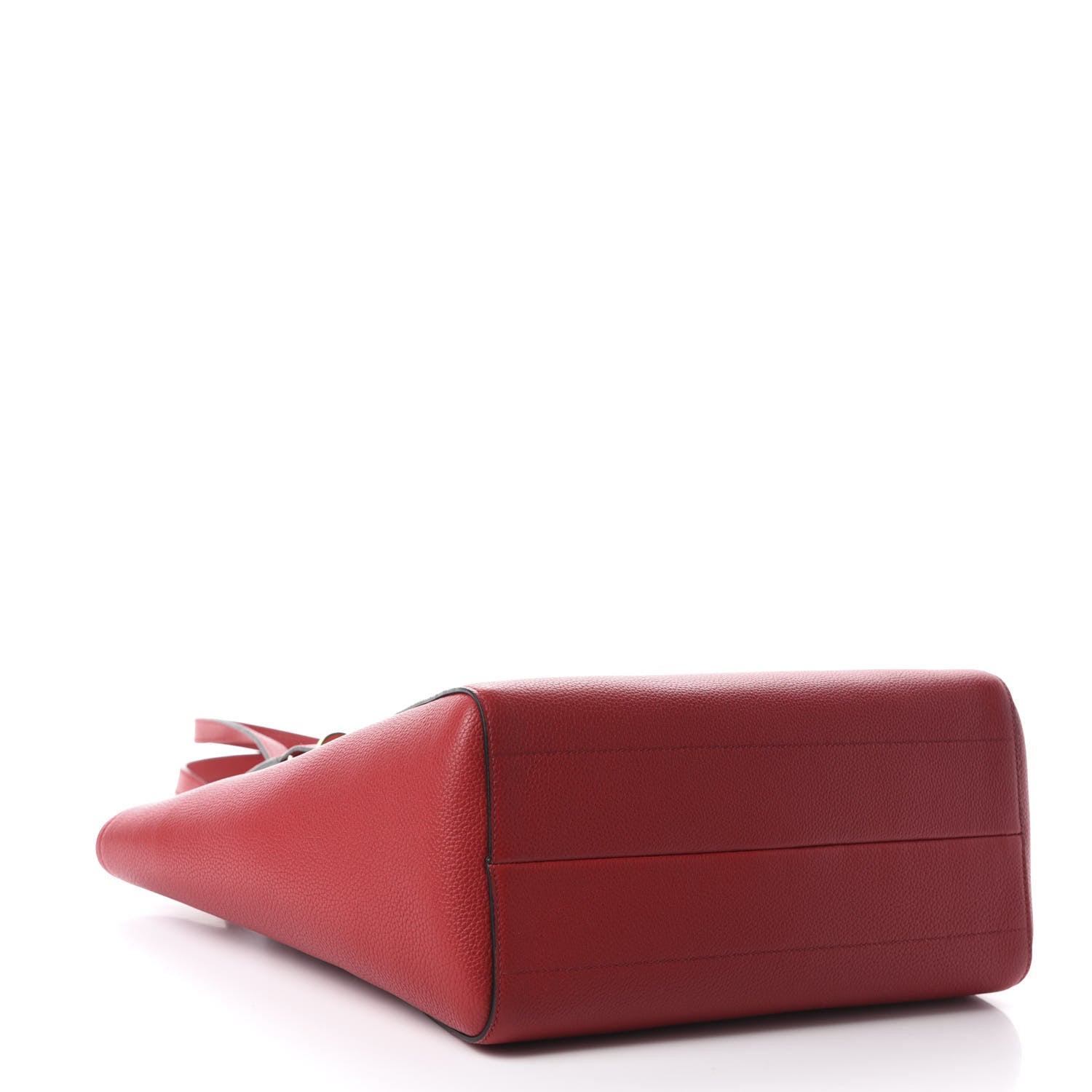 Prada Vitello Daino Shopping Tote Rosso 4 of 11