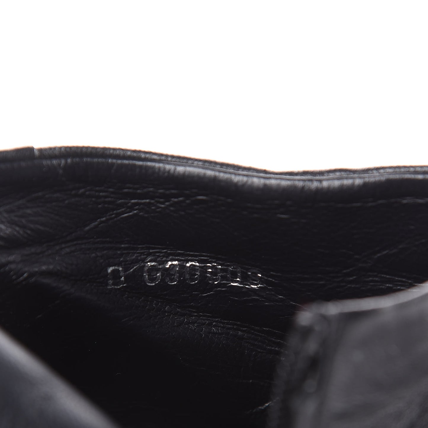 Lambskin CC Platform Cap Toe Chain Ankle Boots 38.5 Black