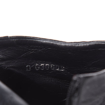 Chanel Lambskin CC Platform Cap Toe Chain Ankle Boots 38.5 Black 16 of 16