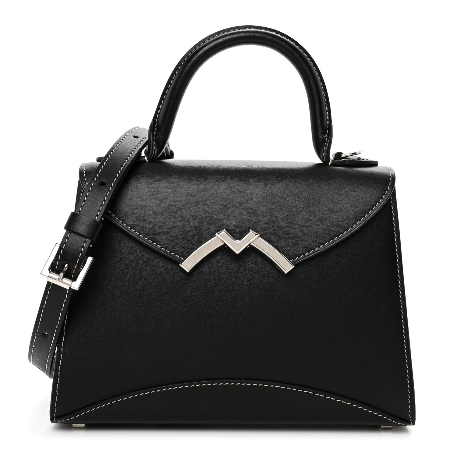 Moynat Box Calfskin Gabrielle BB Black 1 of 8