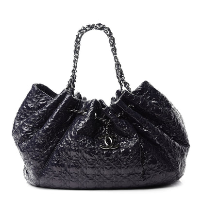 Chanel Vinyl Rock In Moscow Cabas Tote Navy 1 of 10