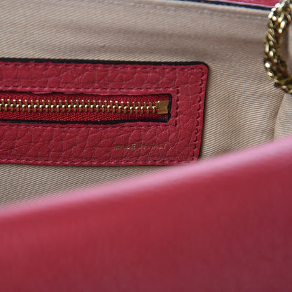 Chloe Grained Calfskin Medium Sally Flap Bag Red 7 of 12