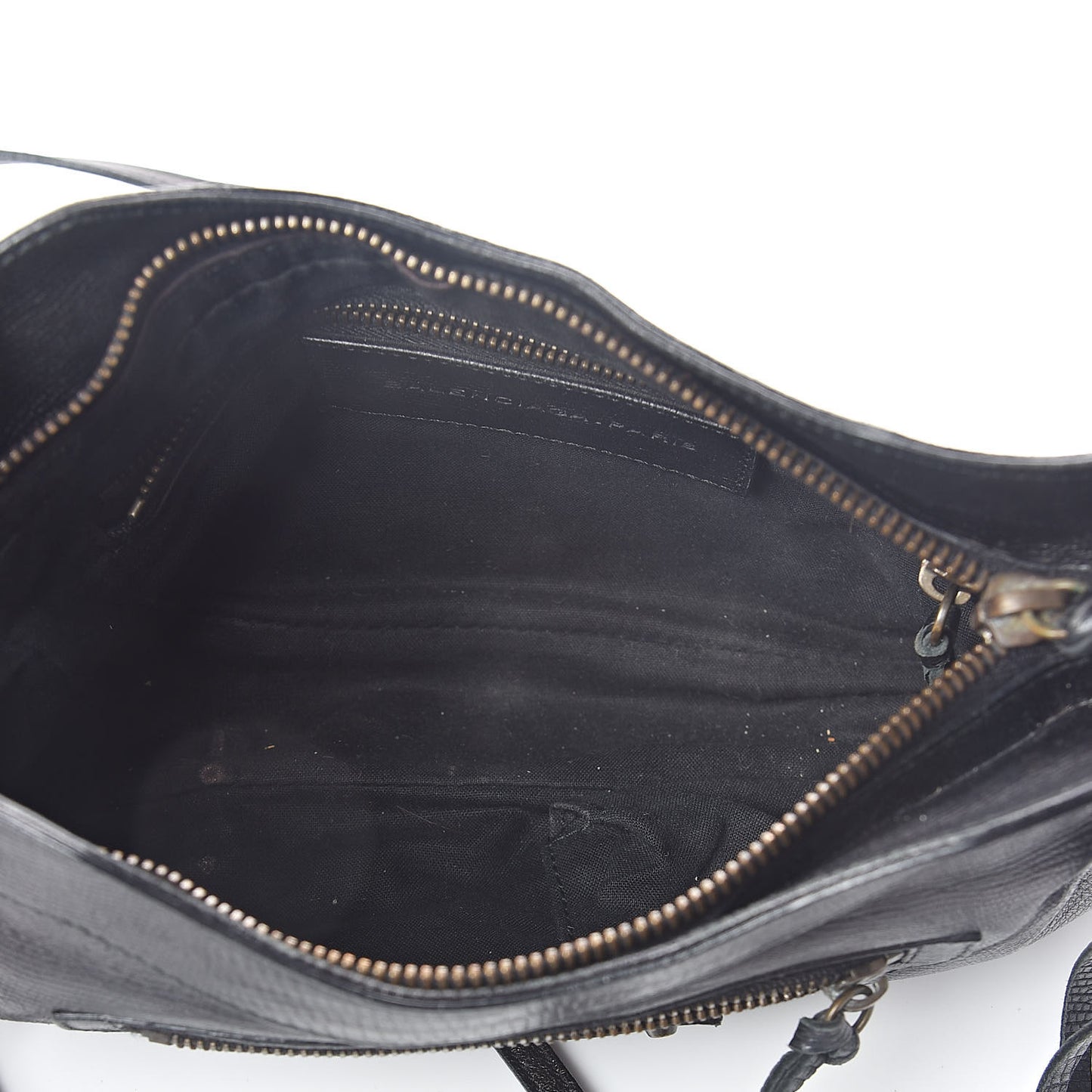 Agneau Classic Hardware Lizard Embossed Hip Black
