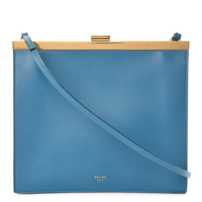 Celine Smooth Calfskin Mini Clasp Bag Teal Blue 1 of 9