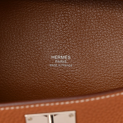 Hermes Taurillon Clemence Jypsiere 31 Gold 6 of 16