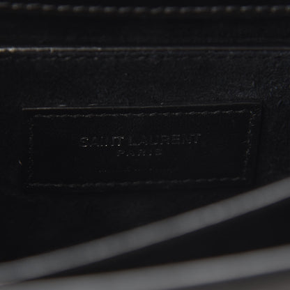 Saint Laurent Calfskin Medium Monogram Sunset Black 6 of 8