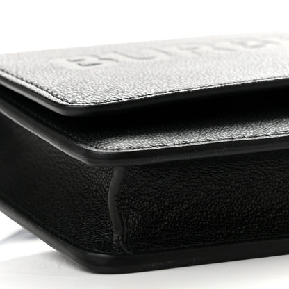 Burberry Smooth Calfskin Logo Embossed Hampshire Crossbody Black 8 of 9