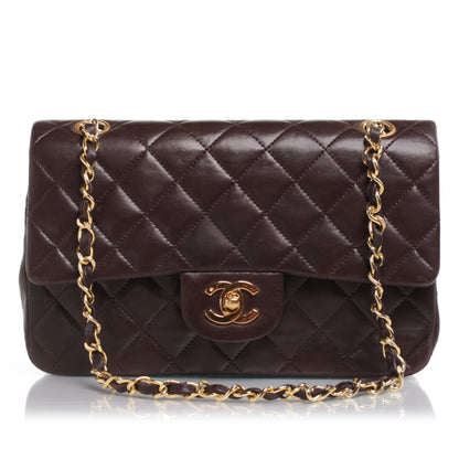 Chanel Lambskin Small Double Flap Brown 1 of 10