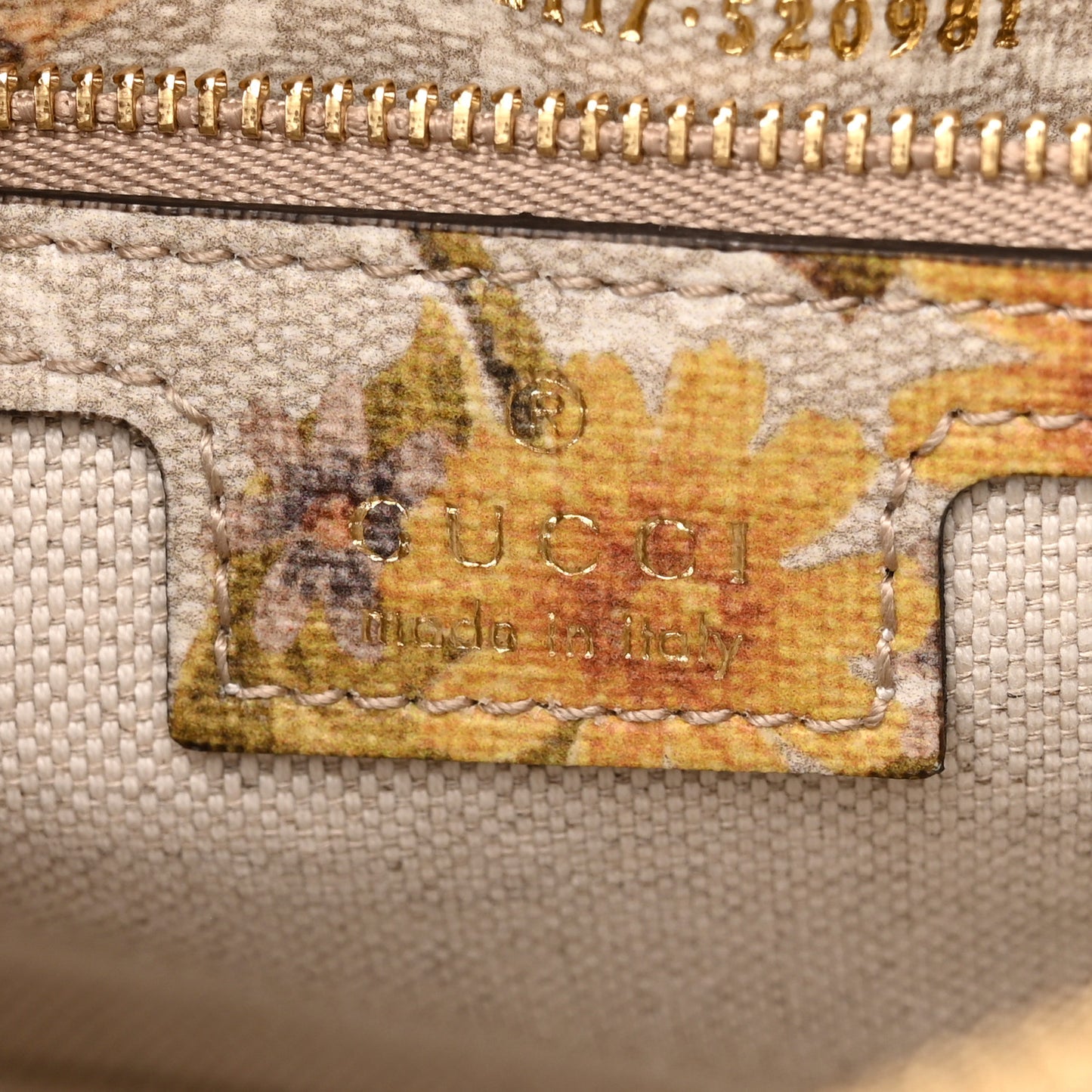 GG Supreme Monogram Water Flora Web Studded Mini Ophidia Flap Shoulder Bag Beige White Multicolor