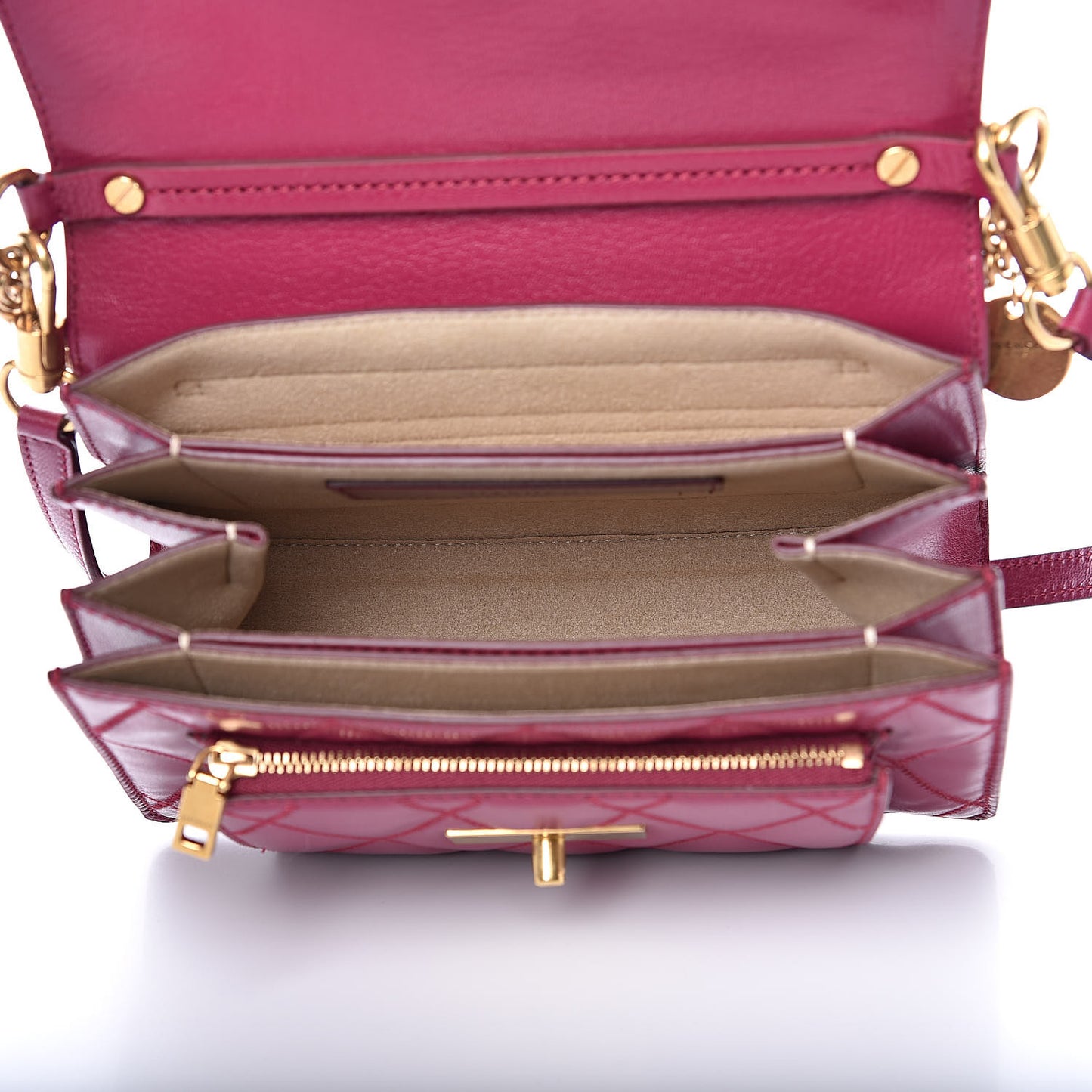 Goatskin Small GV3 Shoulder Bag Purple