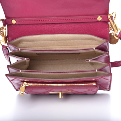 Givenchy Goatskin Small GV3 Shoulder Bag Purple 5 of 9