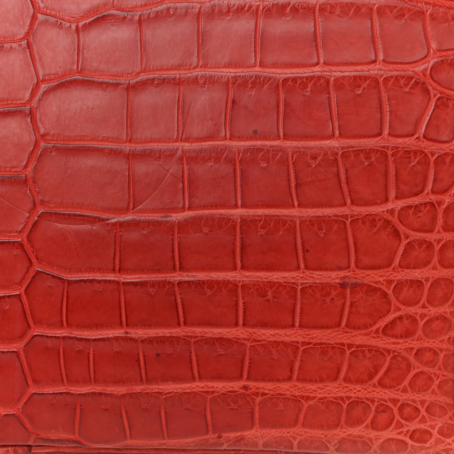 Hermes Matte Porosus Crocodile Birkin 30 Rouge H 17 of 17