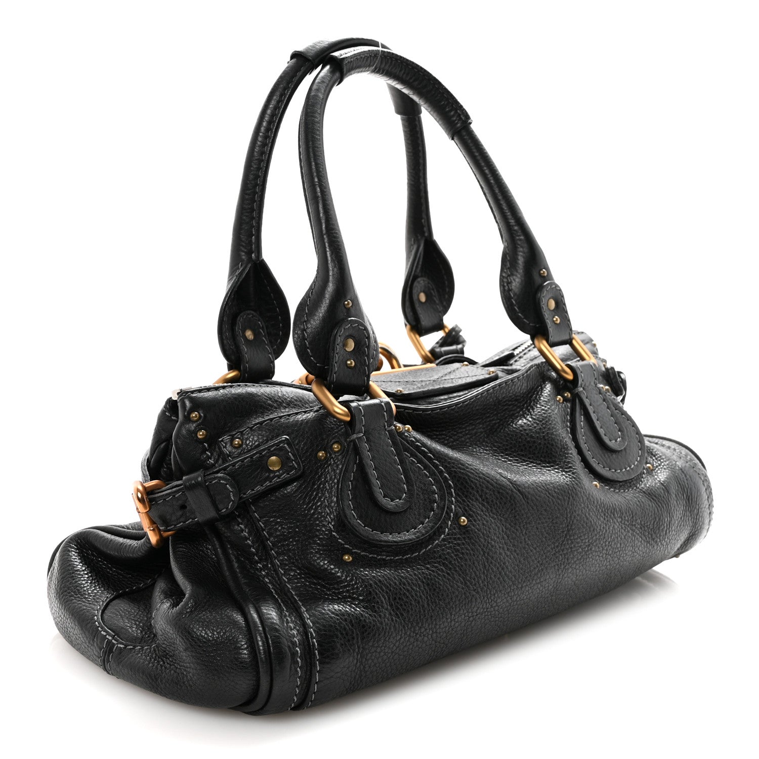 Chloe Calfskin Medium Paddington Satchel Black 3 of 9