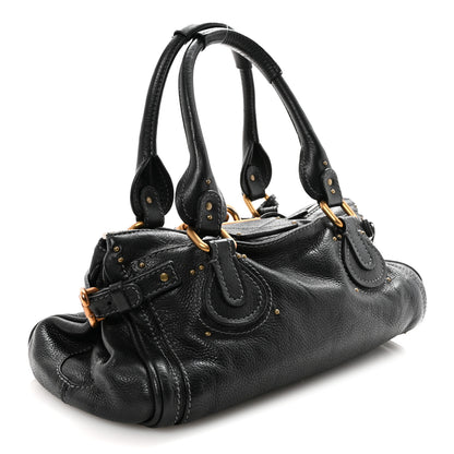 Chloe Calfskin Medium Paddington Satchel Black 3 of 9