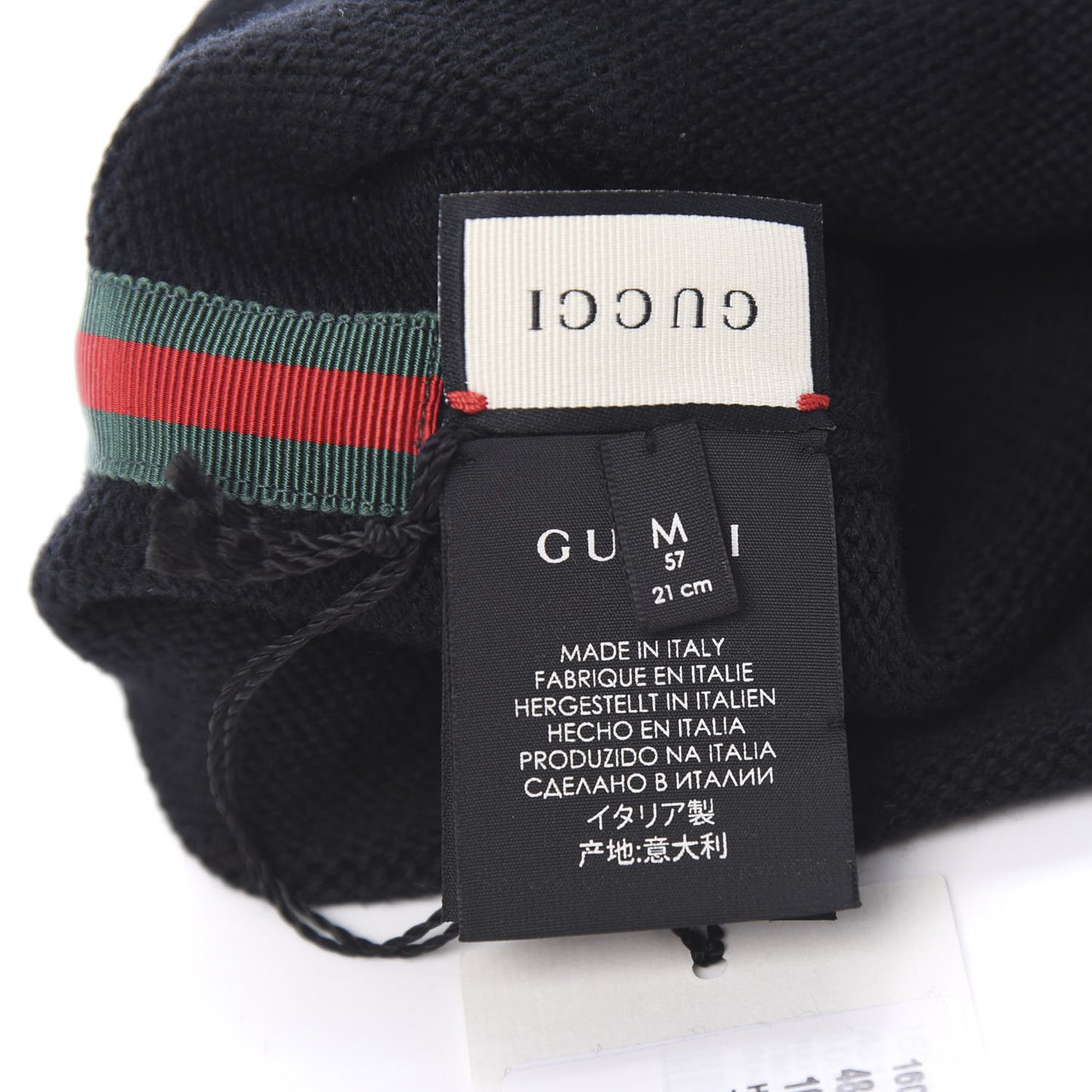 Wool Sequin Loved Beanie Hat M Black