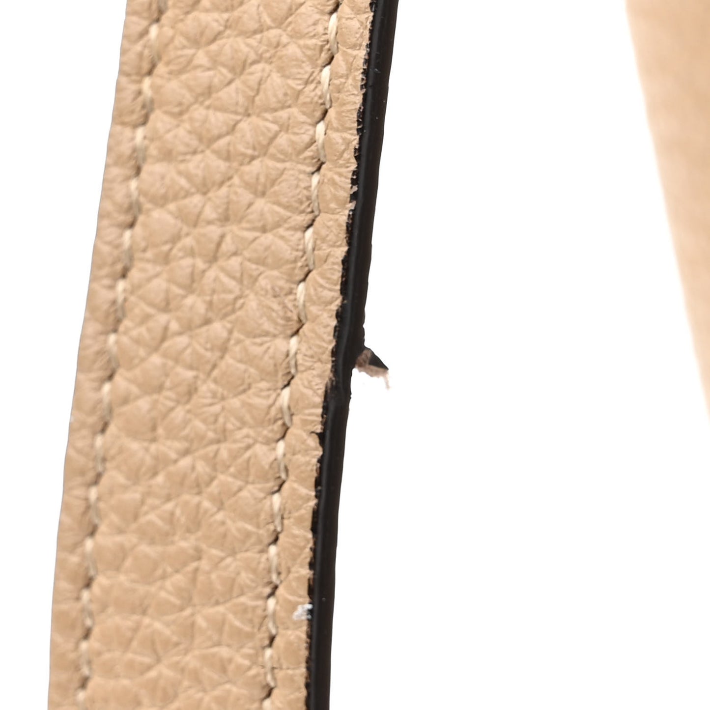 Drummed Calfskin Nano Luggage Dune