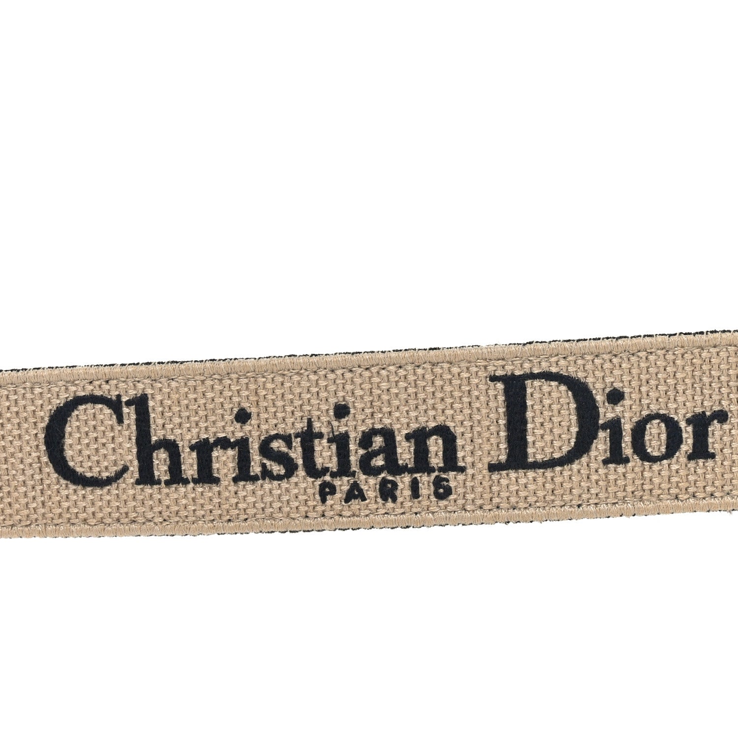 Christian Dior Canvas Embroidered Shoulder Strap Blue 4 of 5
