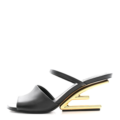 Fendi Calfskin Fendi First Mule Sandals 39 Black 1 of 9