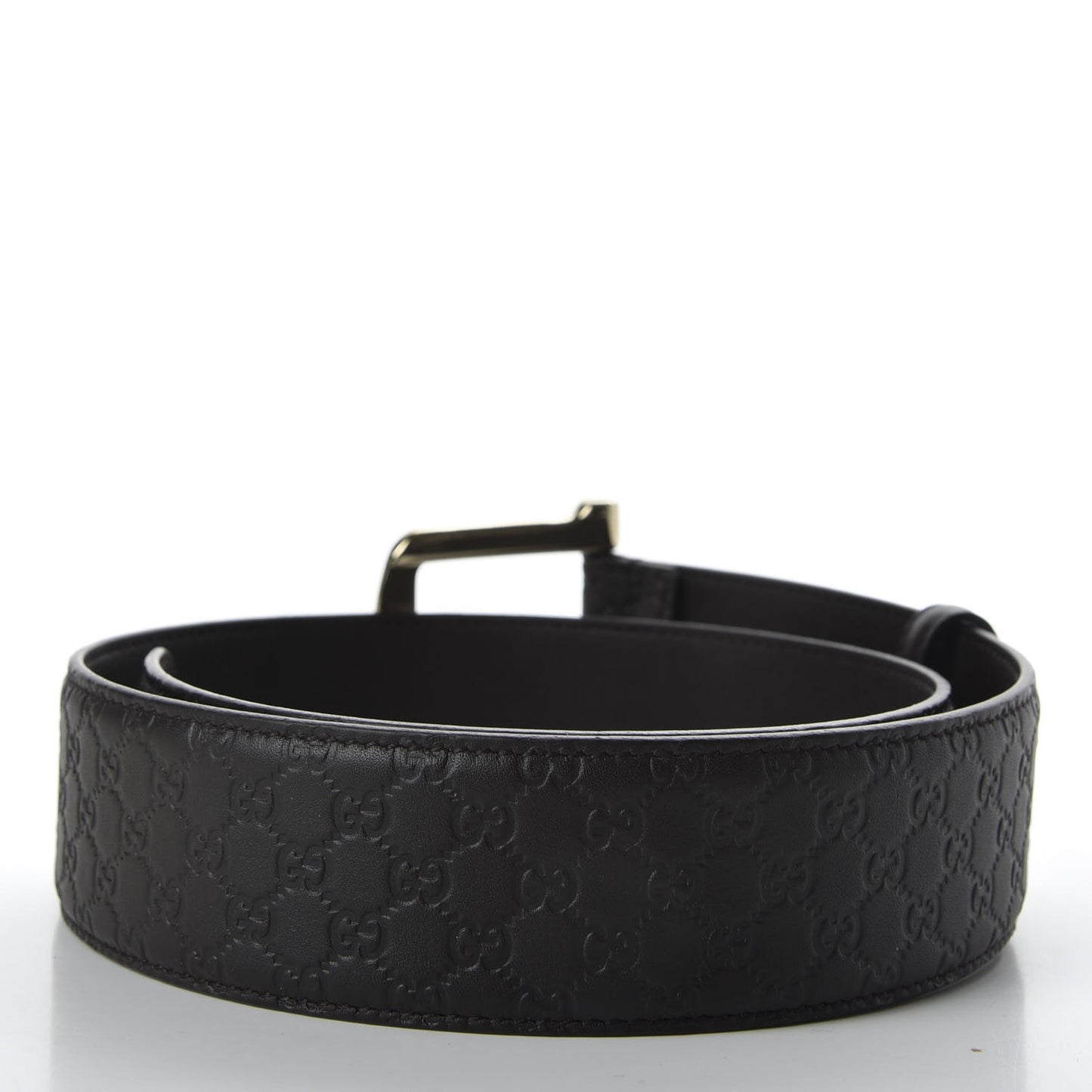 Soft Microguccissima Margaux Calfskin Belt 70 28 Testa di Moro