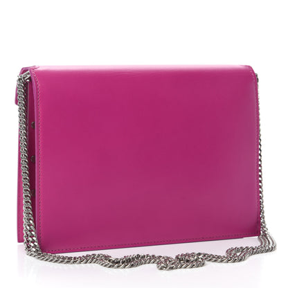 Saint Laurent Smooth Calfskin Monogram Cassandra Clasp Bag Electric Fuchsia 3 of 11