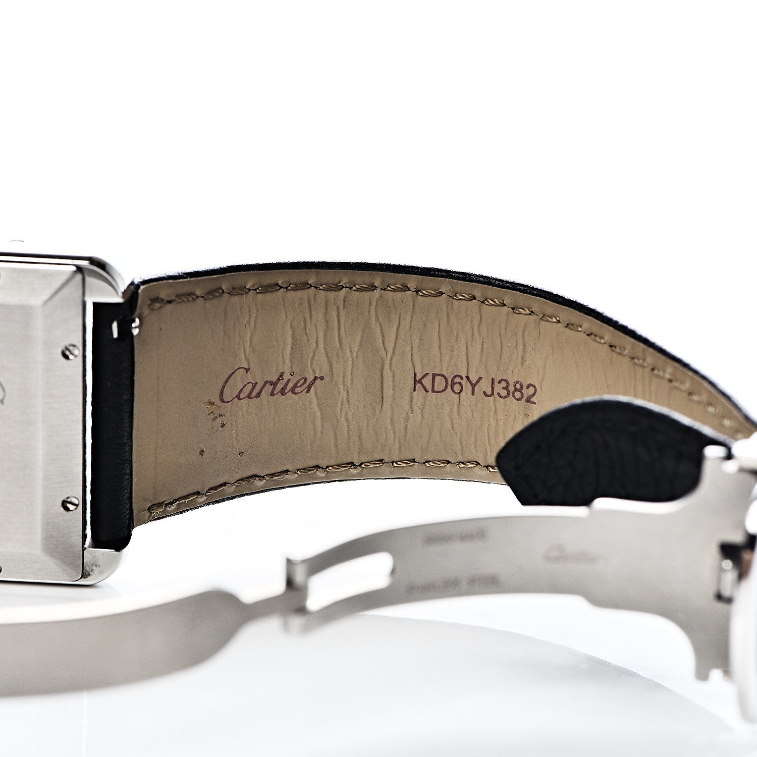 Cartier Stainless Steel Calfskin 31mm Tank Solo Automatic Watch 7 of 11
