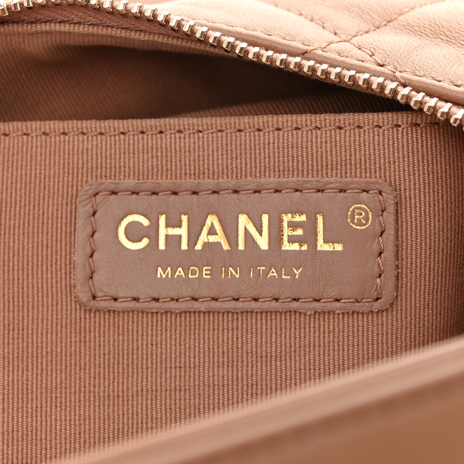 Chanel Lambskin Quilted Hobo Beige 6 of 10