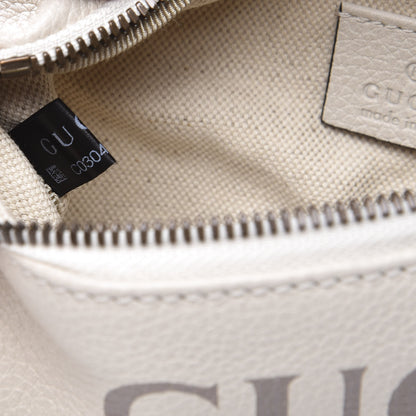 Gucci Grained Calfskin Small Logo Belt Bag White 9 of 10