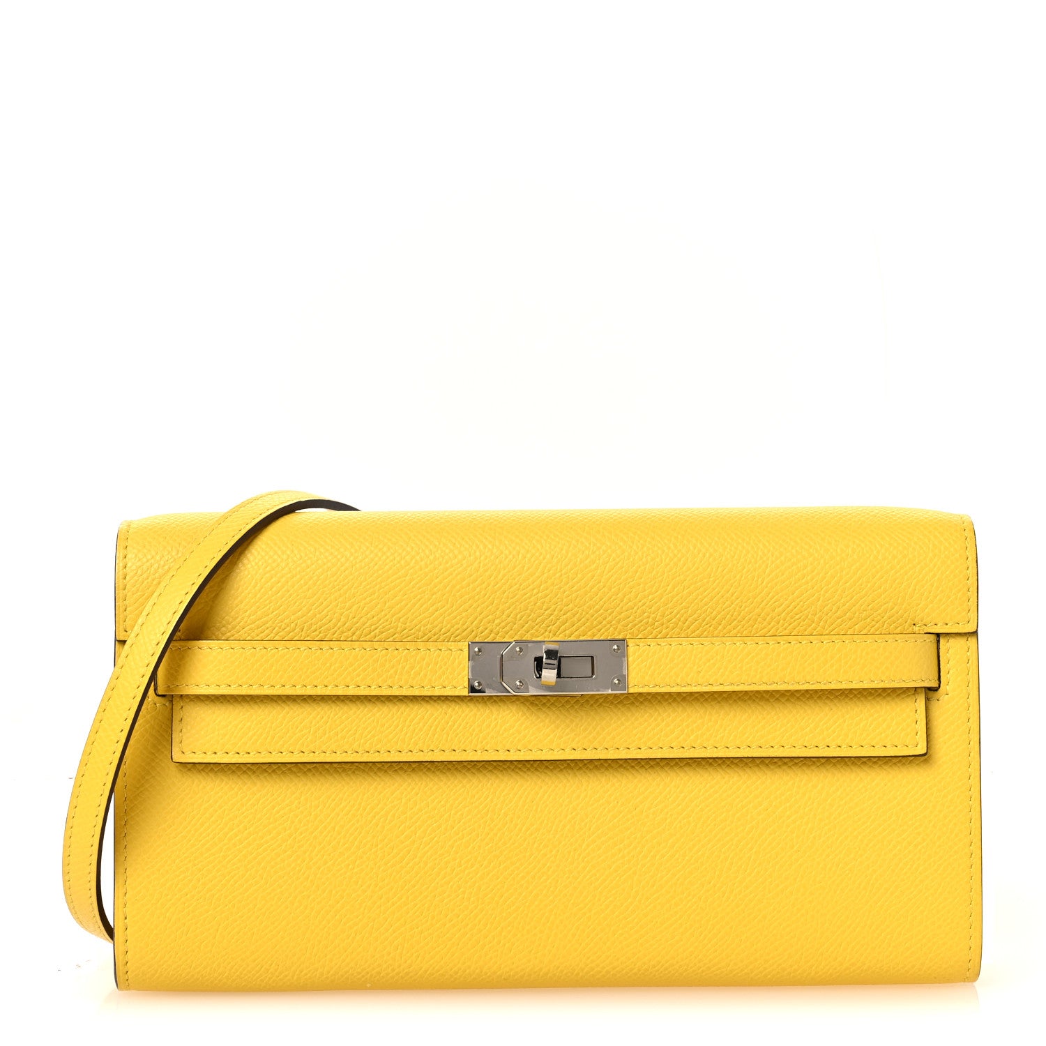 Hermes Epsom Kelly Wallet To Go Jaune De Naples 1 of 12