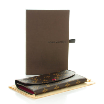 Louis Vuitton Monogram Emilie Wallet Fuchsia 4 of 7
