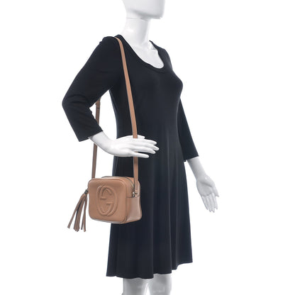 Gucci Pebbled Calfskin Small Soho Disco Bag Camelia 2 of 7