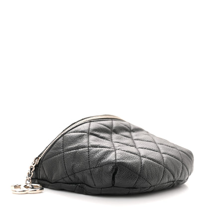 Chanel Grained Calfskin Quilted Waist Belt Bag Black 4 of 14