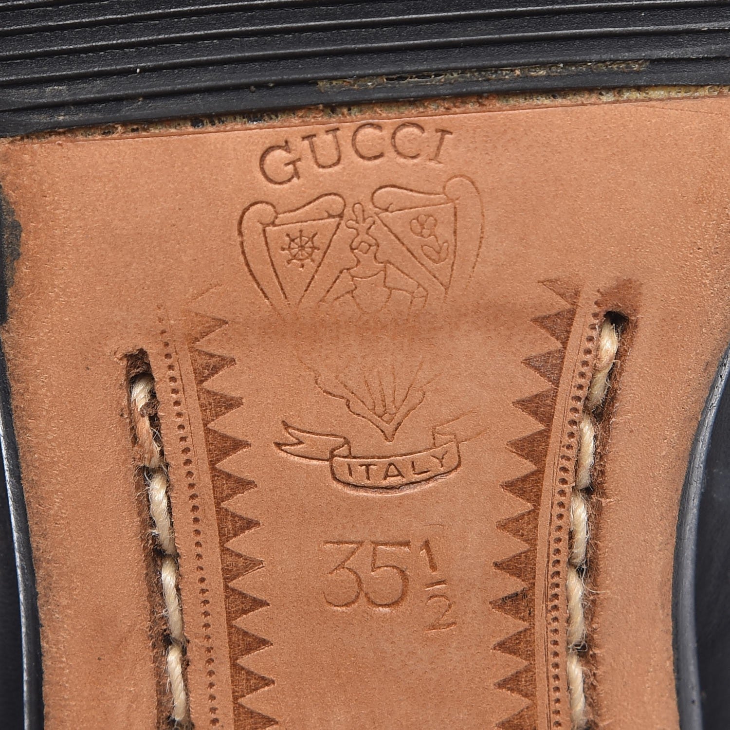 Gucci Calfskin Tall Boots 35.5 Black 8 of 12