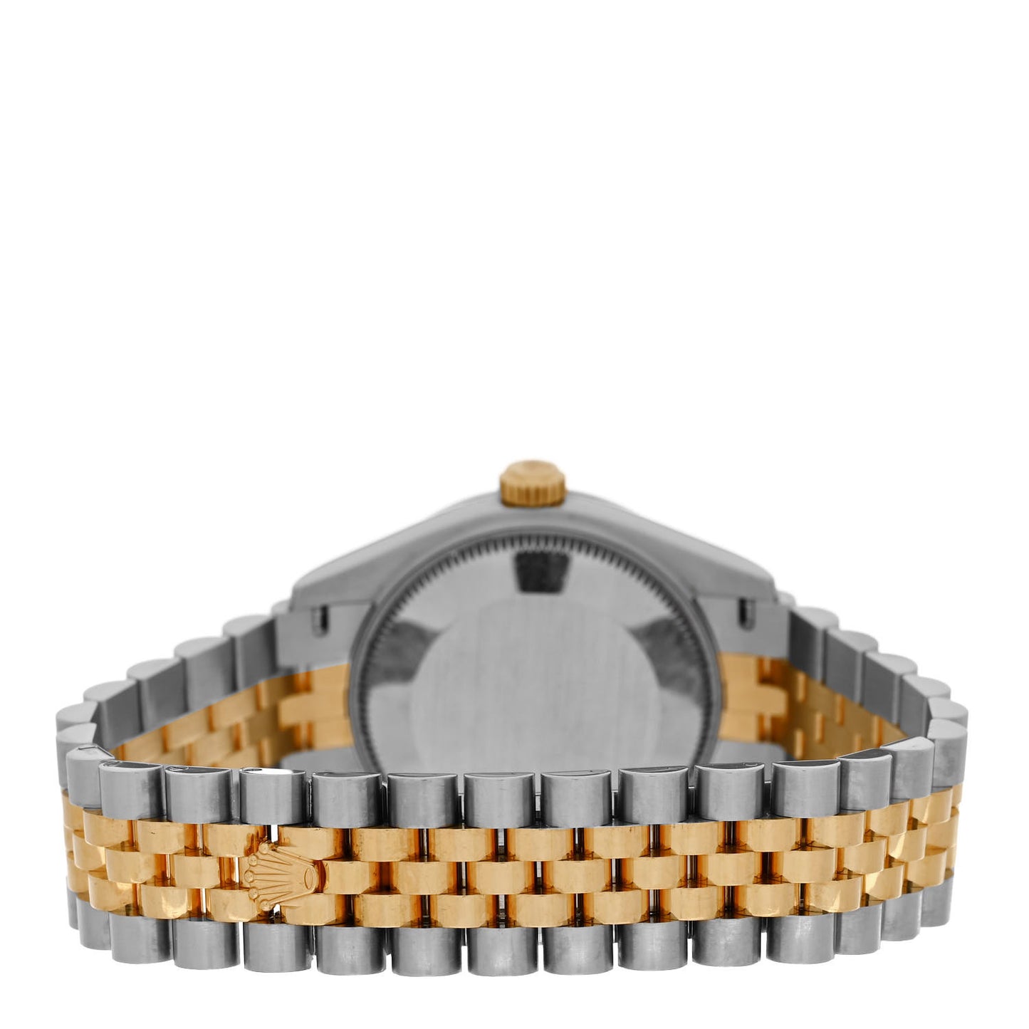 Stainless Steel 18K Yellow Gold Diamond 31mm Oyster Perpetual Datejust Watch Aubergine Roman 278243