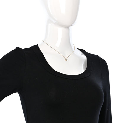 Van Cleef & Arpels 18K Yellow Gold Mother of Pearl Sweet Alhambra Pendant Necklace 2 of 5