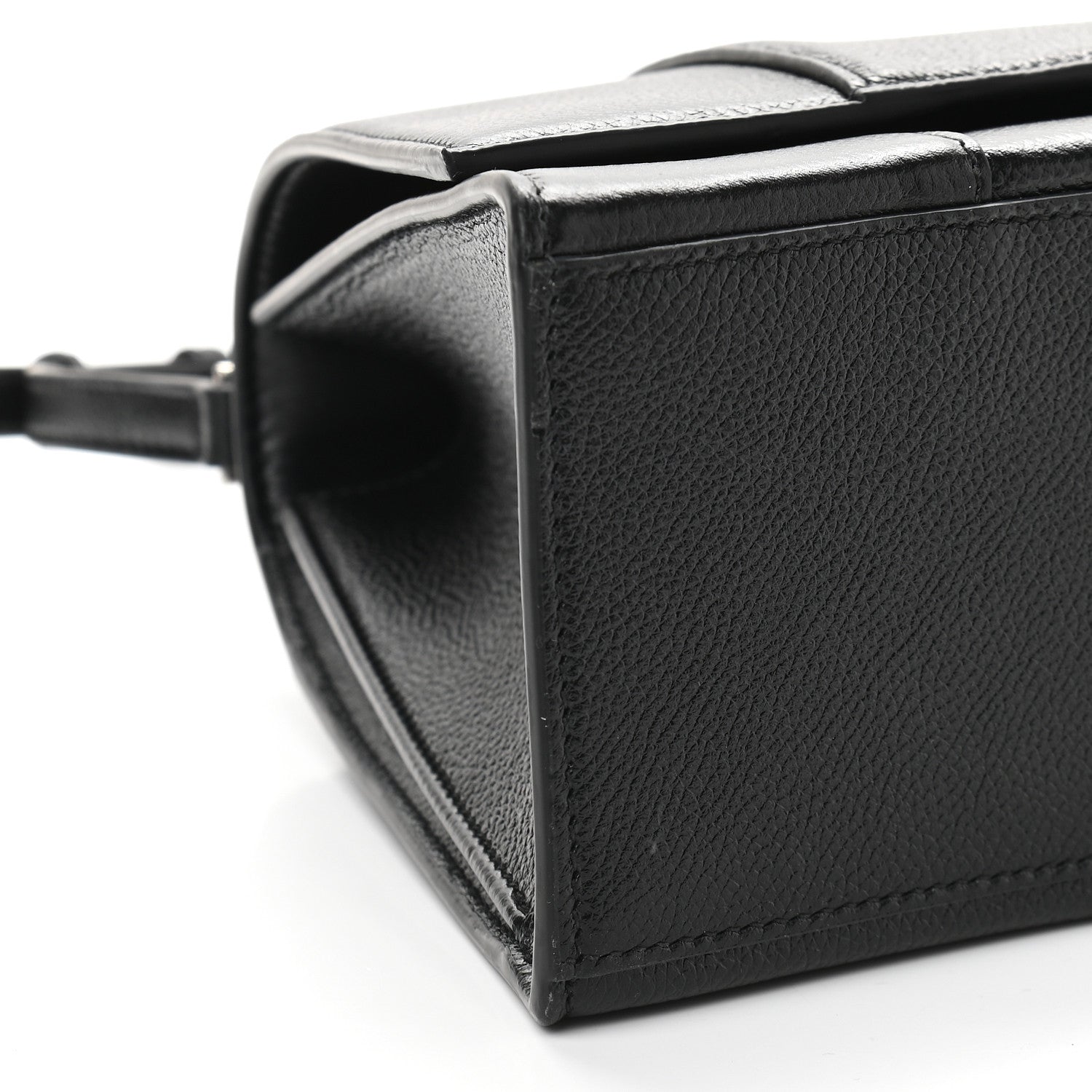 Balenciaga Grained Calfskin Medium Hourglass Top Handle Bag Black 5 of 9
