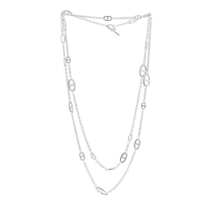Hermes Sterling Silver Farandole Necklace 160 3 of 6